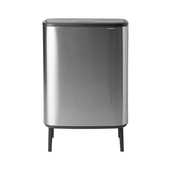 Bidone in acciaio touch per raccolta differenziata in argento opaco 60 l Bo Touch Bin Hi - Brabantia-image-3
