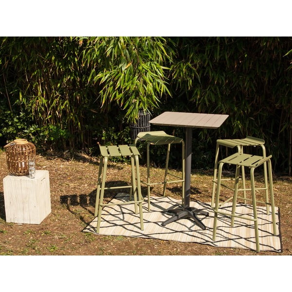 Tavolo bar da giardino in alluminio 67x67 cm Spring - Ezeis-image-4