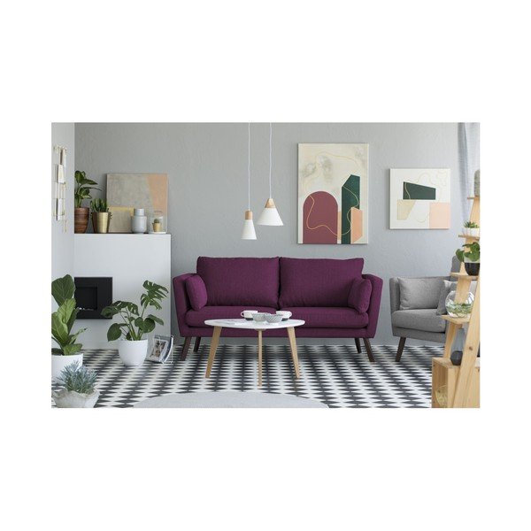 Divano 3 posti viola Elena - Mazzini Sofas-image-3