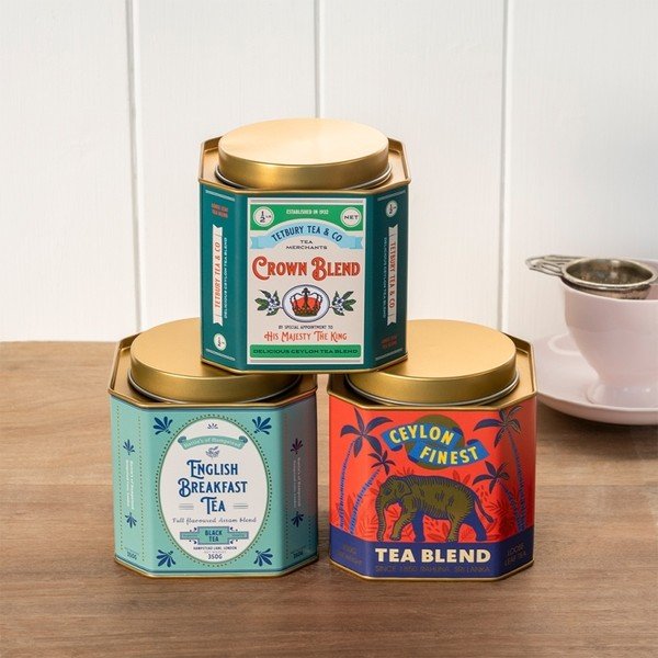 Contenitore per alimenti in metallo per il tè sfuso Ceylon Finest – Rex London-image-3
