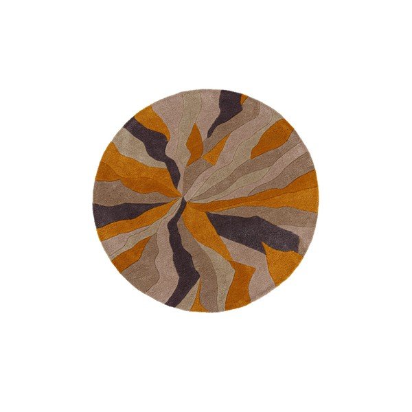 Tappeto giallo , ⌀ 135 cm Splinter - Flair Rugs