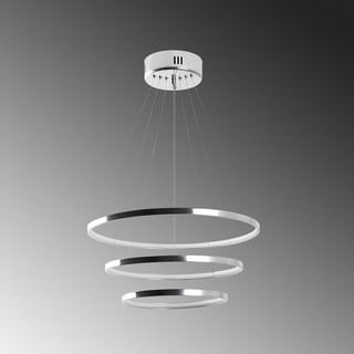 Lampada a sospensione LED in argento ø 50 cm Simit - Opviq lights