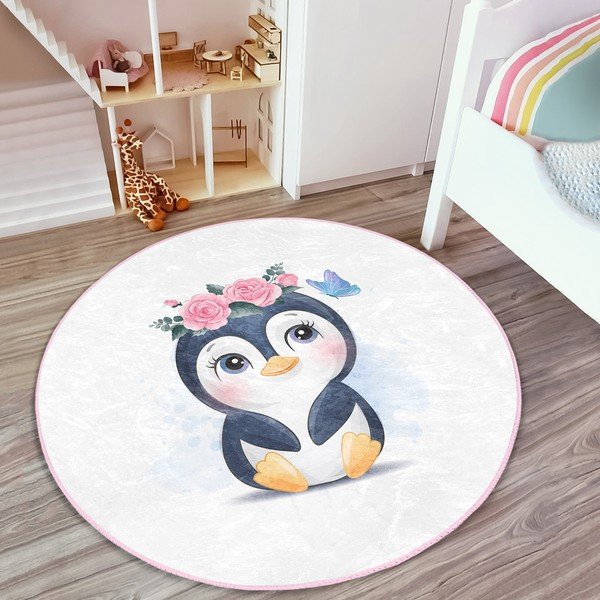 Tappeto bianco per bambini ø 100 cm Comfort - Mila Home-image-3