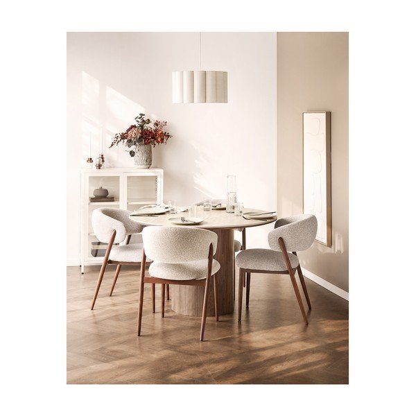 Tavolo da pranzo rotondo con piano in ceramica ø 120 cm Delphi – House Nordic-image-2
