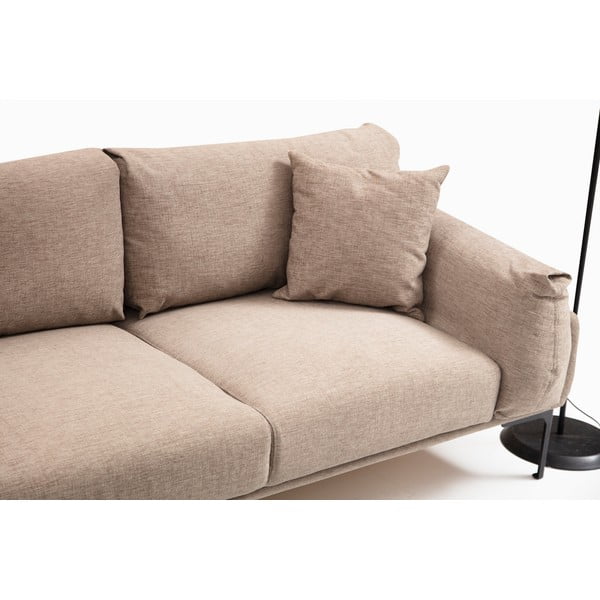 Divano angolare beige, angolo sinistro Leo - Artie-image-3