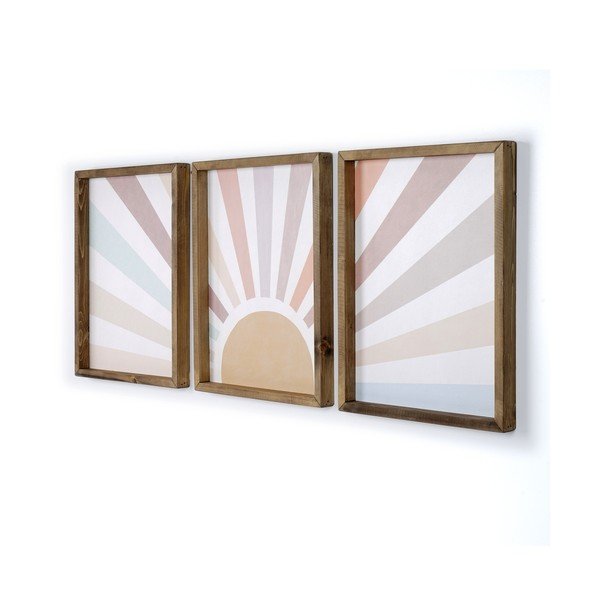 Quadro in set di 3 pezzi 36x48 cm - Kate Louise-image-2