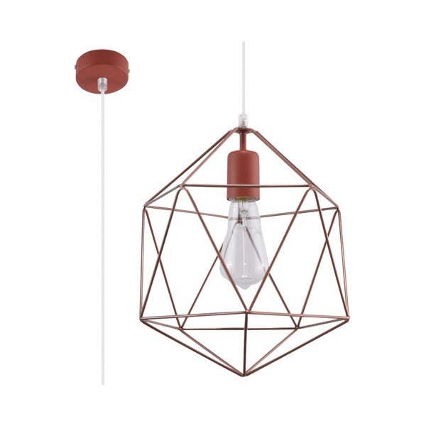 Stropní svítidlo v měděné barvě Sollux Donato-image-3