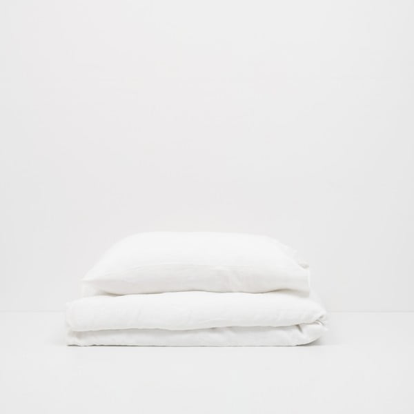 Federa per bambini in lino bianco Nature, 40 x 60 cm White - Linen Tales-image-1