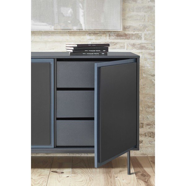 Cassettiera grigio-blu scuro Forma - Teulat-image-1