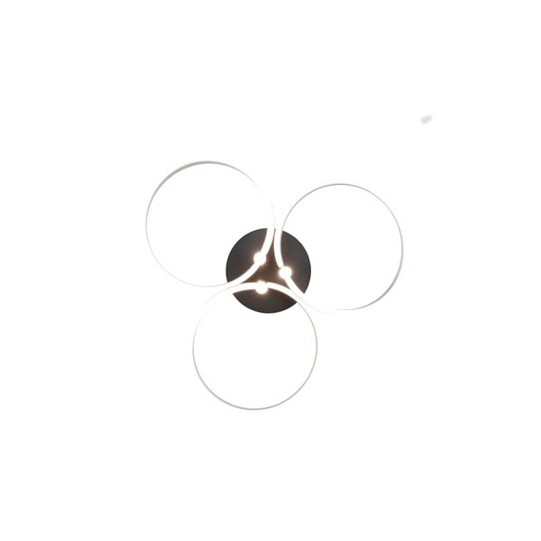 Apparecchio da soffitto a LED dimmerabile in nero-argento Caruso - Trio-image-4