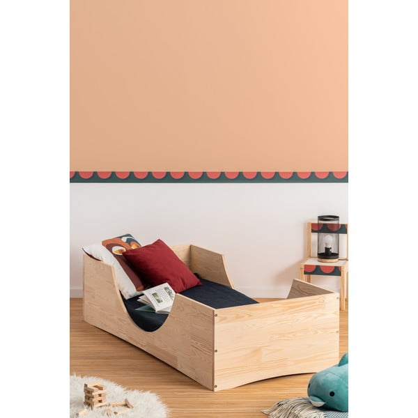 Letto per bambini in legno di pino Pepe Bork, 100 x 180 cm - Adeko-image-1