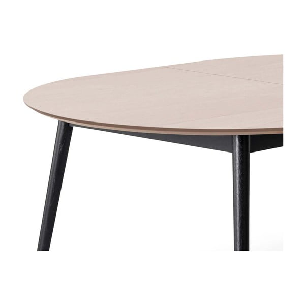 Tavolo da pranzo rotondo estensibile con piano effetto rovere e pannello extra ø 135 cm Meza - Hammel Furniture-image-4