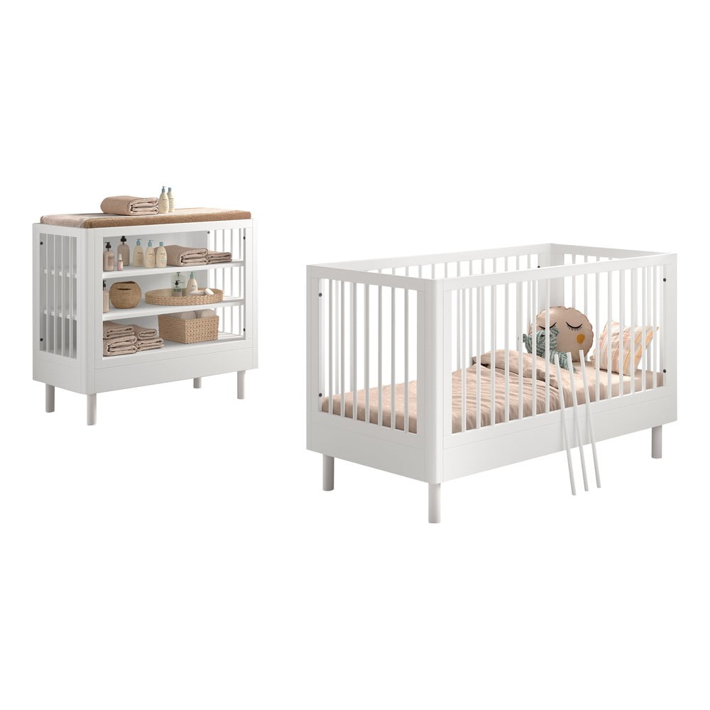 Set di mobili per bambini in faggio massiccio 2 pz Forrest – Vipack | Set di mobili per bambini