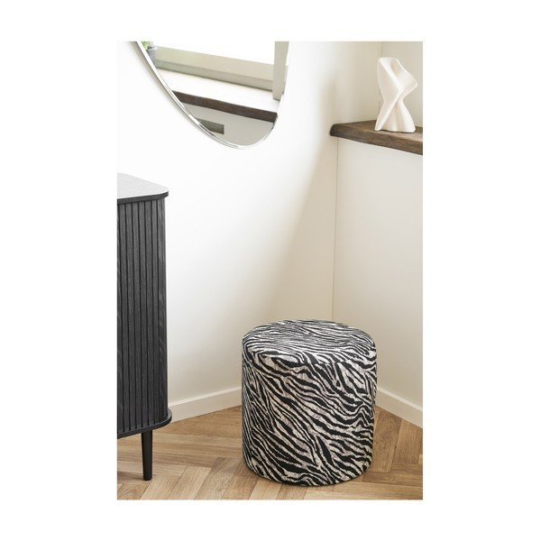 Poggiapiedi bianco e nero Kimberley – House Nordic-image-3