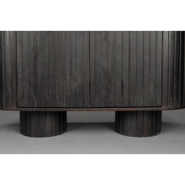 Armadietto marrone scuro in mango massiccio 110x80x40 cm Kenji – Dutchbone-image-3