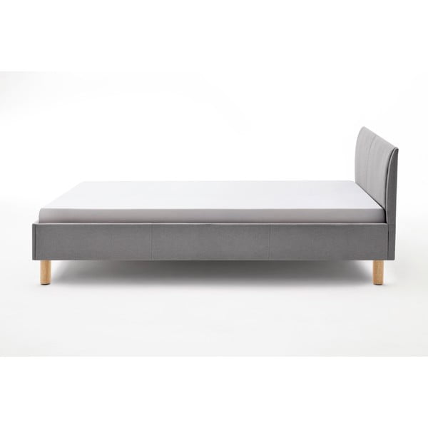Letto singolo imbottito grigio chiaro rete non inclusa 120x200 cm Lena – Meise Möbel-image-2