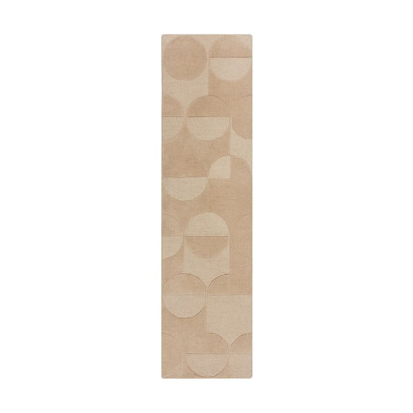 Tappeto beige in lana 60x230 cm Gigi - Flair Rugs