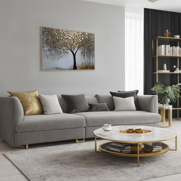Quadro 60x90 cm Golden Leaves  -image-1