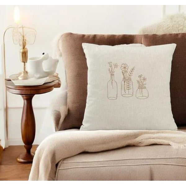 Federa decorativa in misto cotone 45x45 cm – Mila Home-image-3