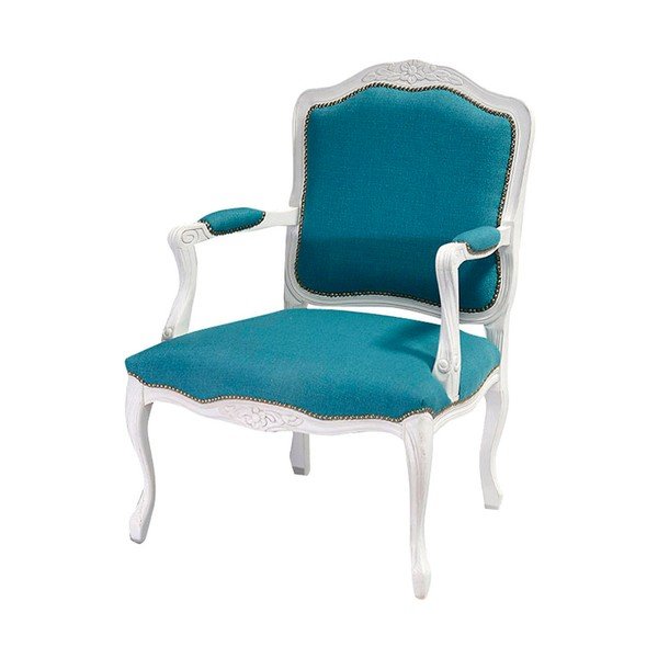 Sedia Ocean Patchwork bianca e blu - Evergreen House
