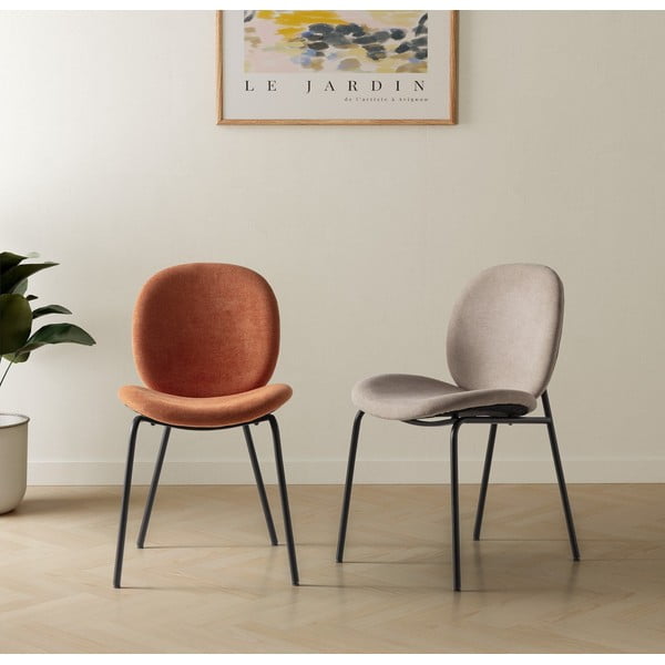 Sedie da pranzo in set di 2 pezzi in color mattone Cori - Marckeric-image-1