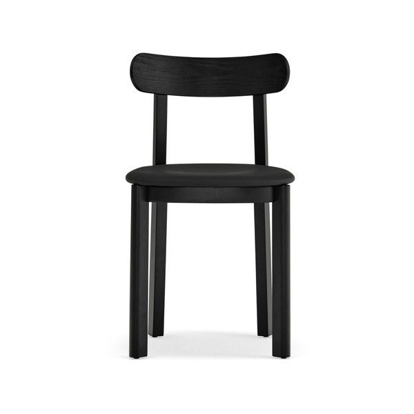 Sedia da pranzo nera con effetto frassino Nara – Teulat-image-4