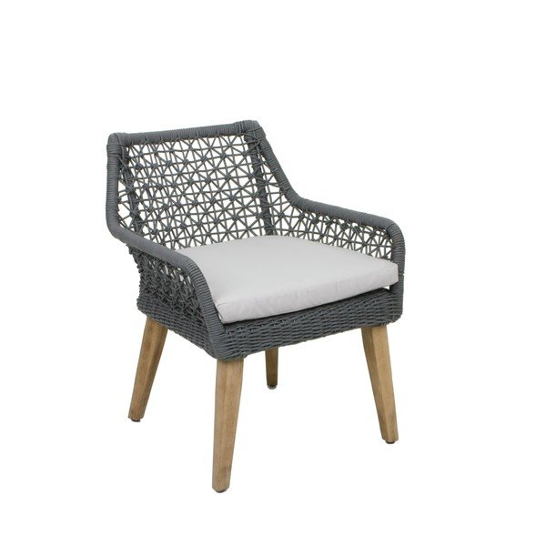 Set di 2 poltrone da giardino con gambe in legno di acacia ADDU Tripoli - Garden Pleasure-image-1