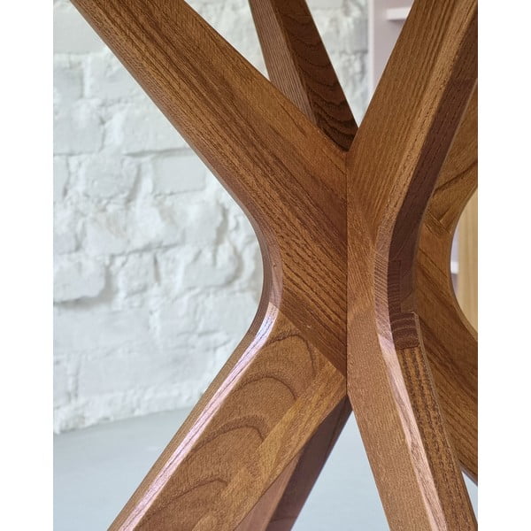 Tavolo da pranzo con effetto rovere 90x90 cm Jubi – Ragaba-image-3