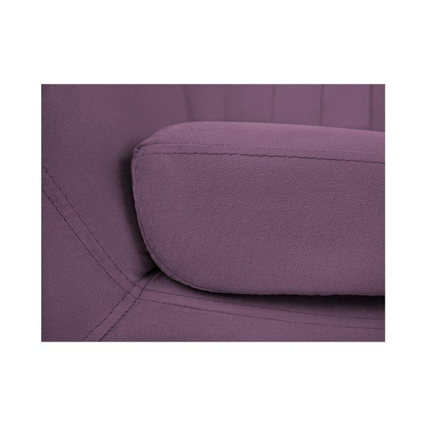 Divano a due posti Toscane viola, gambe nere - Mazzini Sofas-image-4