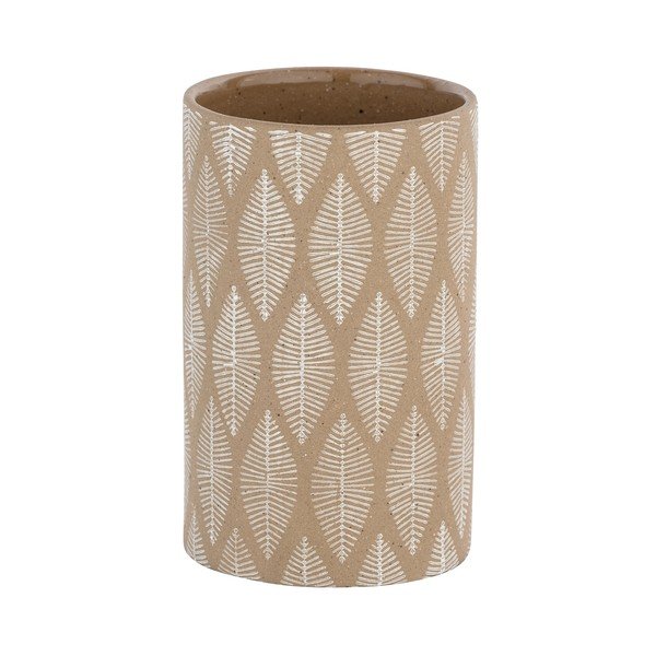 Tazza in ceramica beige per spazzolini da denti Tupian - Wenko-image-1