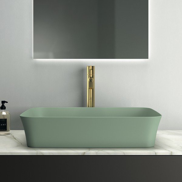 Lavabo in ceramica verde 55x38 cm Ipalyss - Ideal Standard-image-1