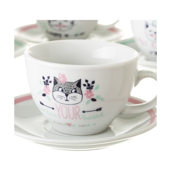 Sada 4 porcelánových šálků Unimasa Boho, 160 ml-image-2