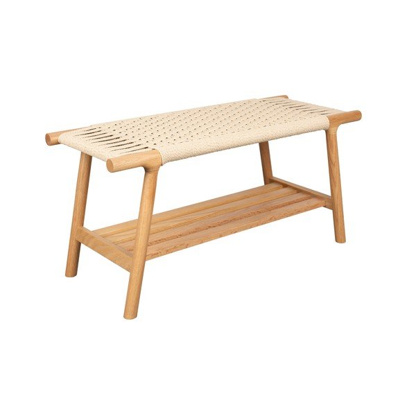 Panchina colore naturale chiaro in legno massiccio Kintaro – Dutchbone-image-2