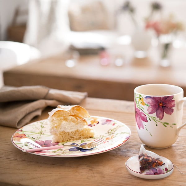Tazza in porcellana con motivo floreale Villeroy & Boch , 430 ml Mariefleur Tea - Villeroy&Boch-image-1