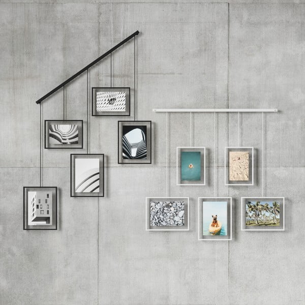 Cornici da parete in metallo bianco in set da 5 66x69 cm Exhibit - Umbra-image-3