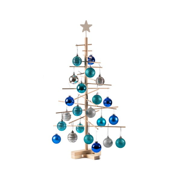 Albero di Natale in legno, altezza 75 cm - Nature Home-image-1