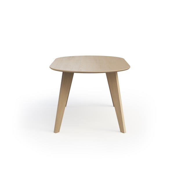 Tavolo da pranzo con piano in rovere decorato in colore naturale 100x180 cm Lago - TemaHome-image-3