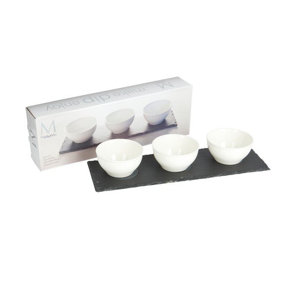 Set di 3 salsiere in porcellana bianca con base - Mikasa-image-2