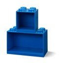 Set di 2 mensole da parete blu per bambini Brick - LEGO®
