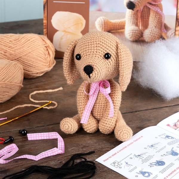 Giocattolo creativo DIY Crochet Puppy – Rex London-image-1