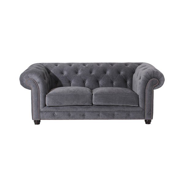 Divano Orleans Velvet grigio, 196 cm - Max Winzer