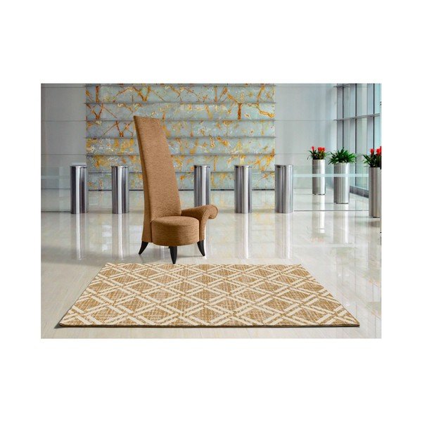 Tappeto marrone e beige Bukit Beige, 140 x 200 cm - Universal-image-1