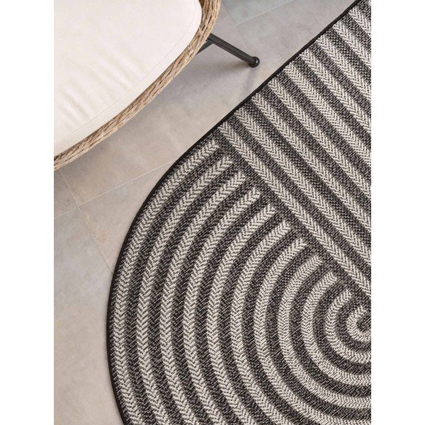 Tappeto da interno/esterno nero/color crema 160x230 cm Haringey Woodfield – Ted Baker-image-2