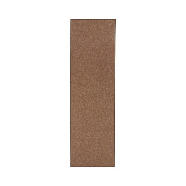 Hnědý běhoun BT Carpet Casual, 80 x 300 cm