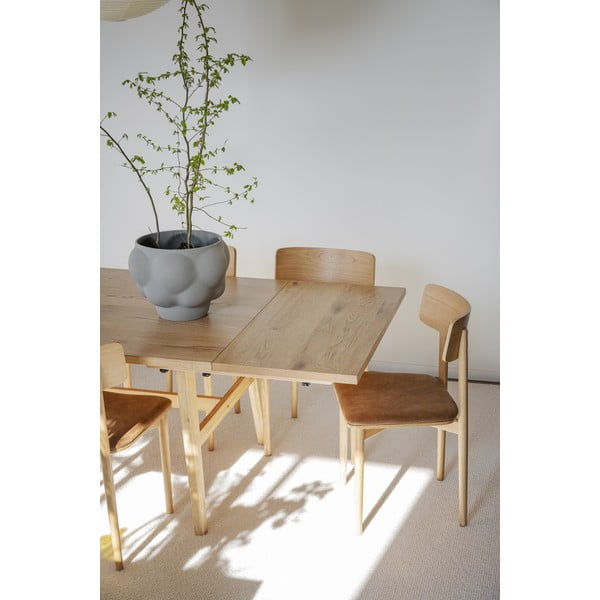 Tavola aggiuntiva per tavolo da pranzo in rovere decorato 100x50 cm Plainfield - Rowico-image-1