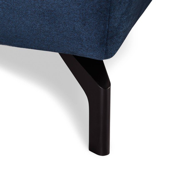 Divano angolare in velluto blu scuro, angolo sinistro Bella - Bonami Selection-image-4