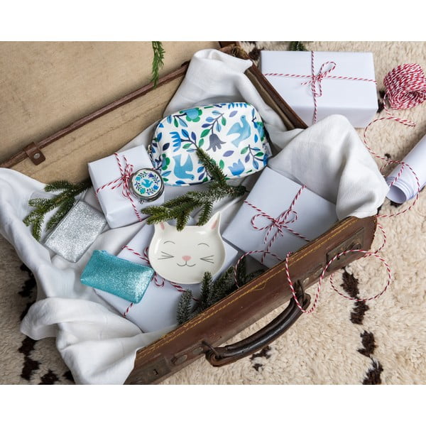 Piatto decorativo in porcellana Cat Face - Rex London-image-2