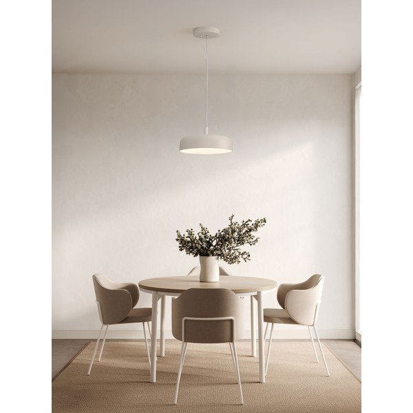 Lampadario LED color crema in alluminio con intensità regolabile ø 40 cm Noelia – Nova Luce-image-1