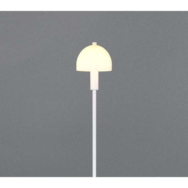 Lampada da terra bianca con paralume in vetro (altezza totale 120 cm) Glenn – Reality-image-2