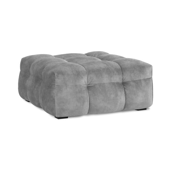 Pouf in velluto grigio Vesta - Windsor & Co Sofas